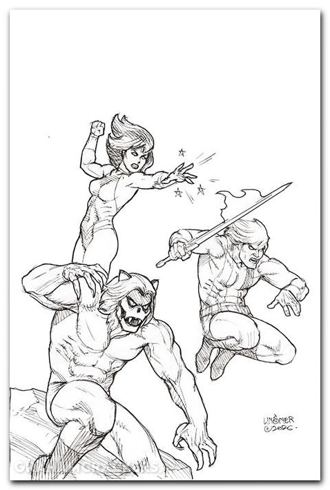 Thundarr The Barbarian #5 (2026) cover m linsner line art virgin variant