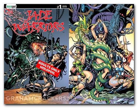 Jade Warriors #1 (2026) cover d deodato adults only holofoil flip variant