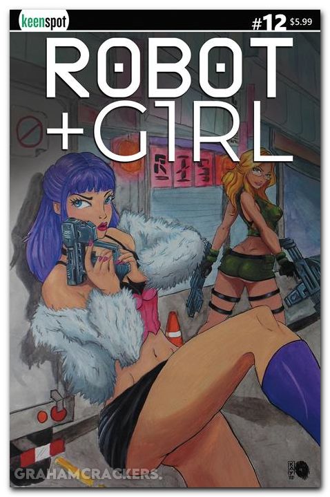 Robot + Girl #12 cover a