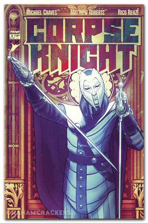 Corpse Knight #3 (2026) cover d malavia stained glass variant