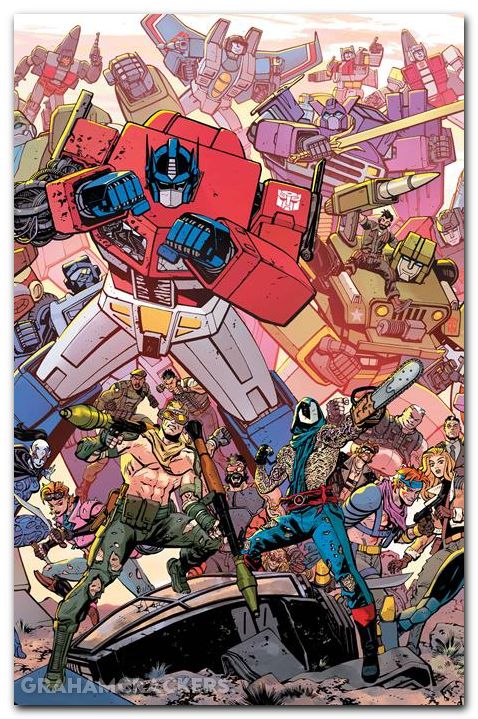 GI Joe #23 (2024) cover f reilly transformers energon universe 3rd anniversary variant