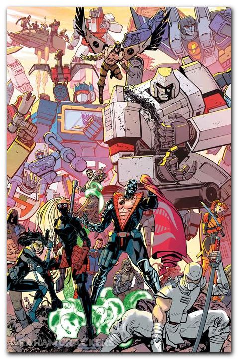Transformers #33 (2023) cover f reilly energon universe 3rd anniversary variant