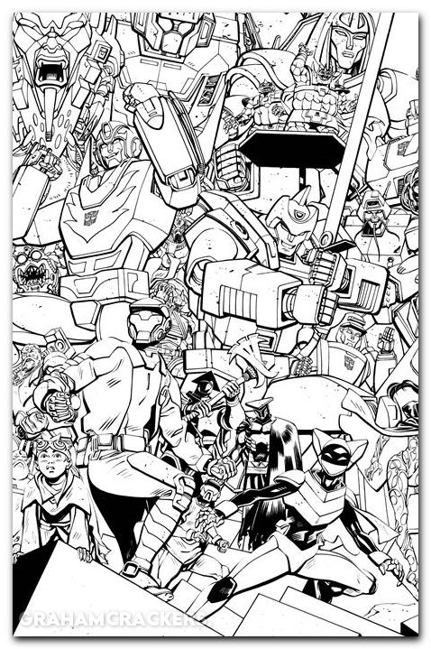 Void Rivals #31 cover i reilly energon universe 3rd anniversary b&w variant