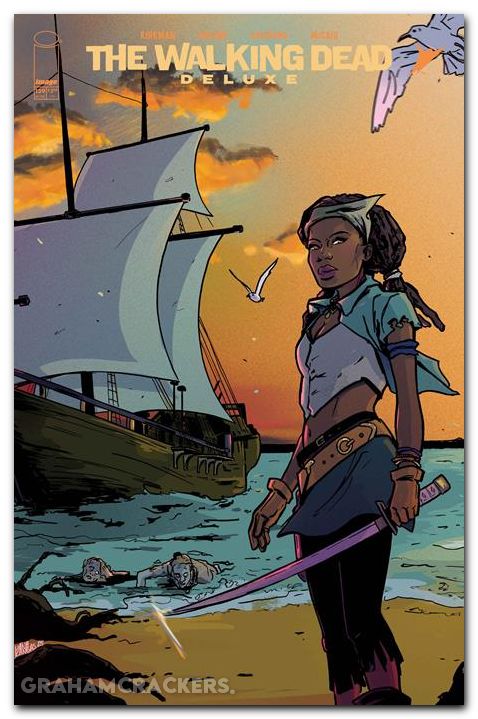 Walking Dead Deluxe #139 cover c kangas connecting variant