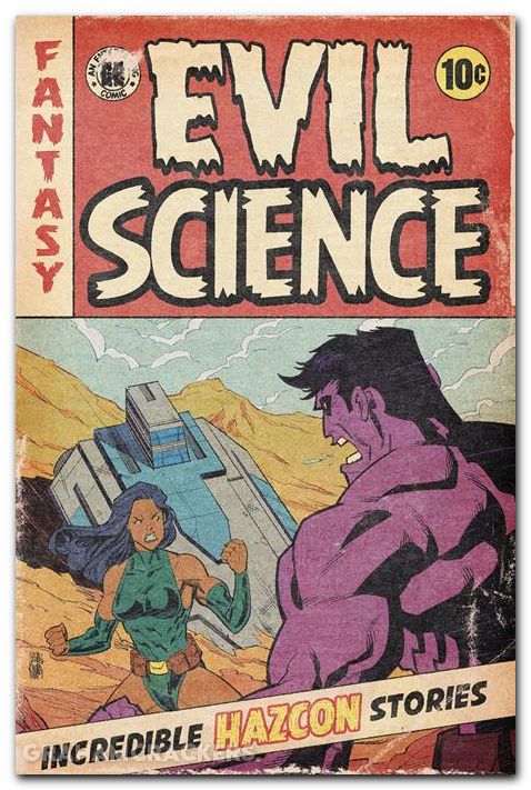 Hazcon #3 (2025) cover b swartz ec retro 1950 homage variant