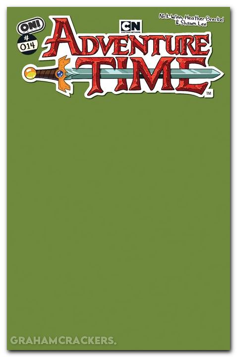Adventure Time #14 (2025) cover c grof green blank variant