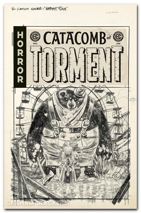 EC Catacomb Of Torment #12 (2025) cover d fowler b&w artist edition variant
