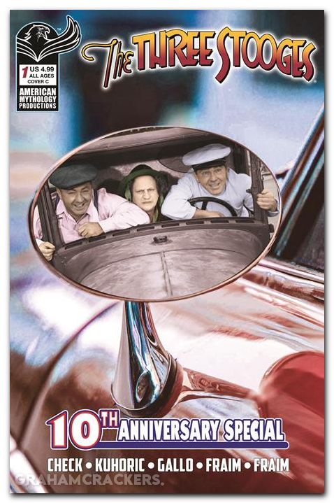 Three Stooges American Mythology 10th Anniversary #1 (2026) cover c color photo variant