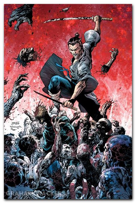 Dead Samurai #8 cover e lee virgin signed variant