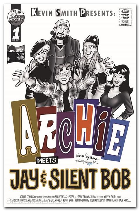 Archie Meets Jay And Silent Bob #1 (2025) cover b ruiz homage greyscale variant