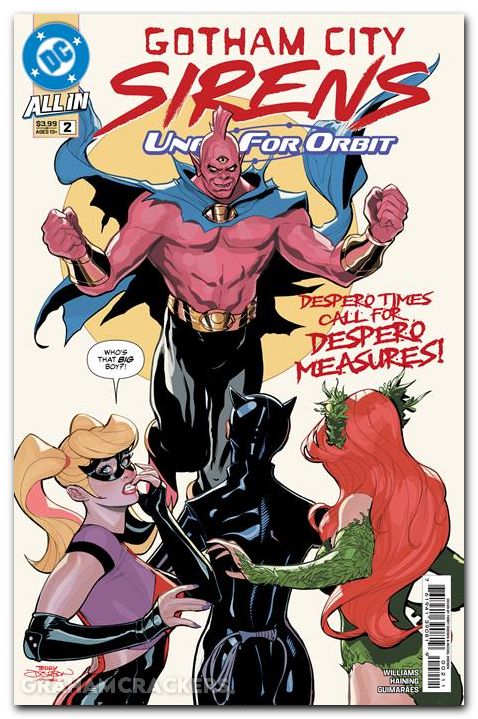 Gotham City Sirens Unfit For Orbit #2 (2025) cover a
