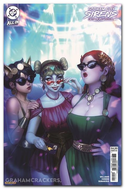 Gotham City Sirens Unfit For Orbit #2 (2025) cover b noobovich variant