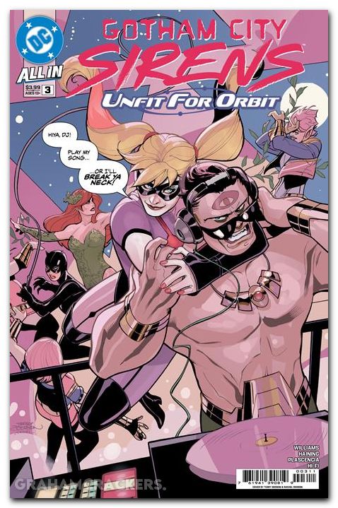 Gotham City Sirens Unfit For Orbit #3 (2025) cover a