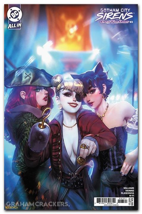 Gotham City Sirens Unfit For Orbit #3 (2025) cover b noobovich variant
