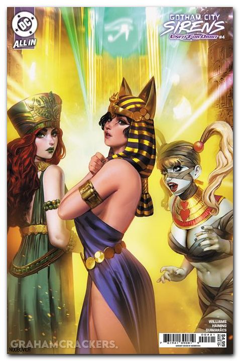 Gotham City Sirens Unfit For Orbit #4 (2025) cover b noobovich variant