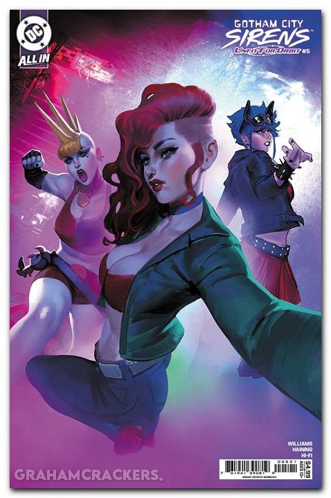 Gotham City Sirens Unfit For Orbit #5 (2025) cover b noobovich variant