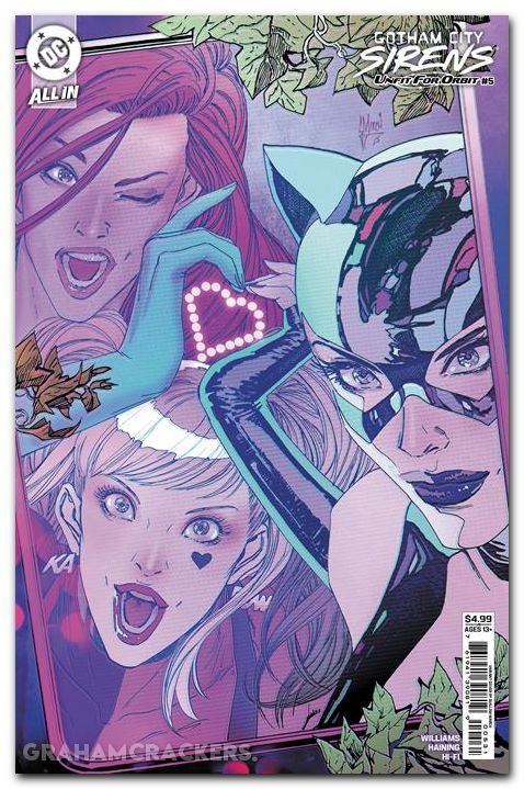 Gotham City Sirens Unfit For Orbit #5 (2025) cover c march connecting variant