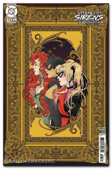 Gotham City Sirens Unfit For Orbit #5 (2025) cover e mask variant