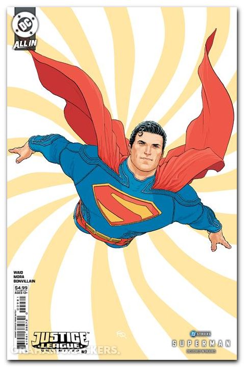 Justice League Unlimited #9 (2024) cover f quitely superman movie variant