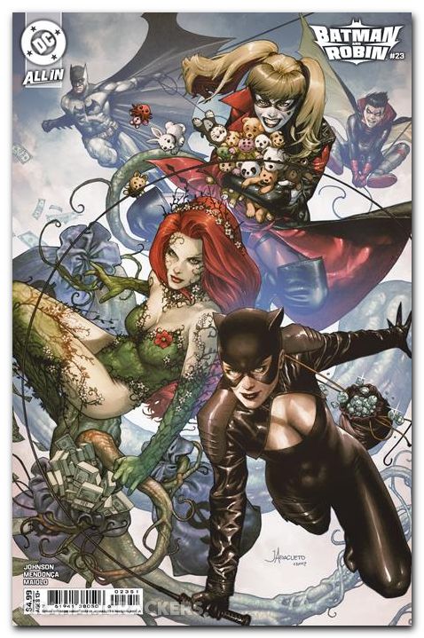 Batman And Robin #23 (2023) cover d anacleto gotham city sirens variant