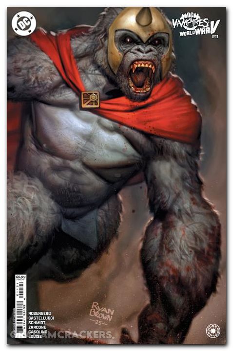 DC Vs Vampires World War V #11 (2024) cover b brown variant