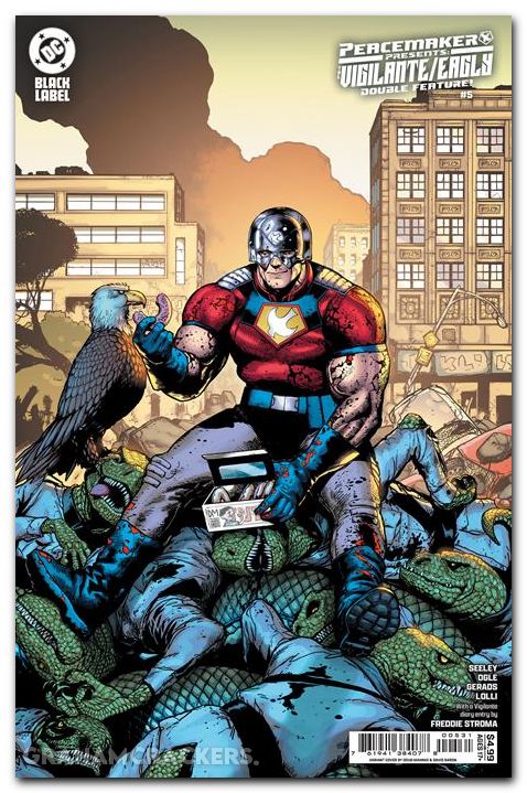 Peacemaker Presents The Vigilante Eagly Double Feature #5 (2025) cover c mahnke variant