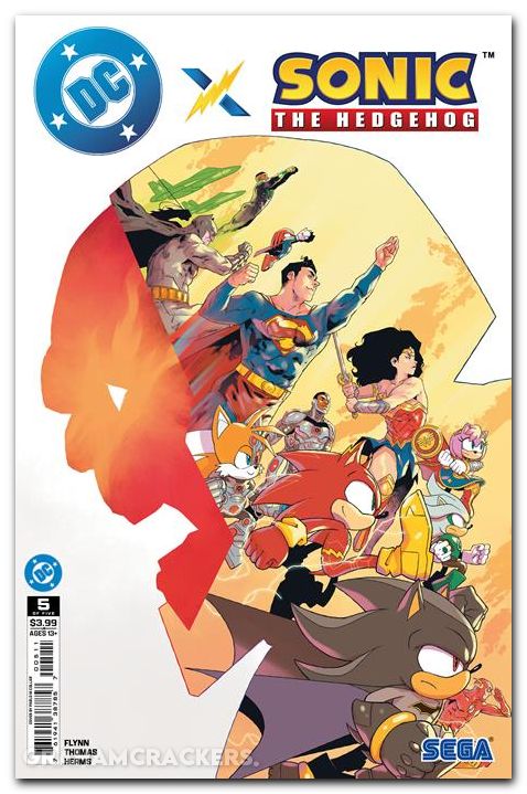 DC X Sonic The Hedgehog #5 (2025) cover a