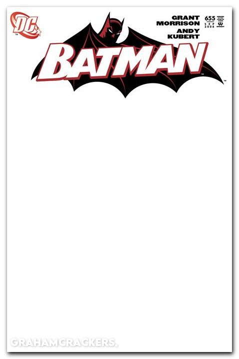 Batman #655 (1940) 2025 facsimile edition cover d blank variant