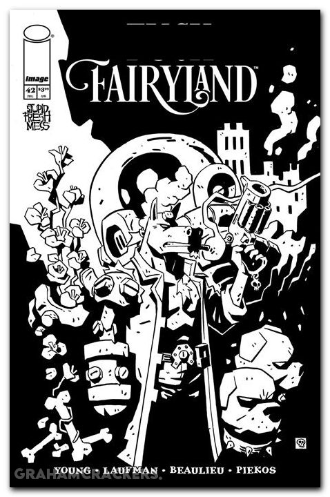 I Hate Fairyland #42 (2022) cover b laufman b&w uncensored fairyland variant