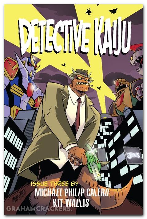Detective Kaiju #3 (2025) cover b calero noir homage variant