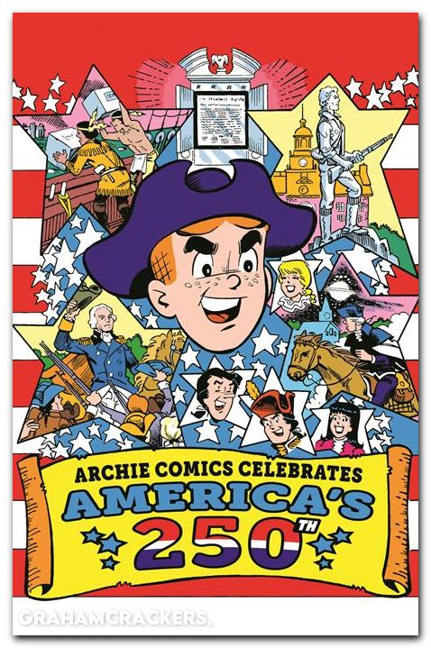 Archie Comics Celebrates Americas 250th #1 (2026) cover e goldberg life with archie retro foil virgin variant