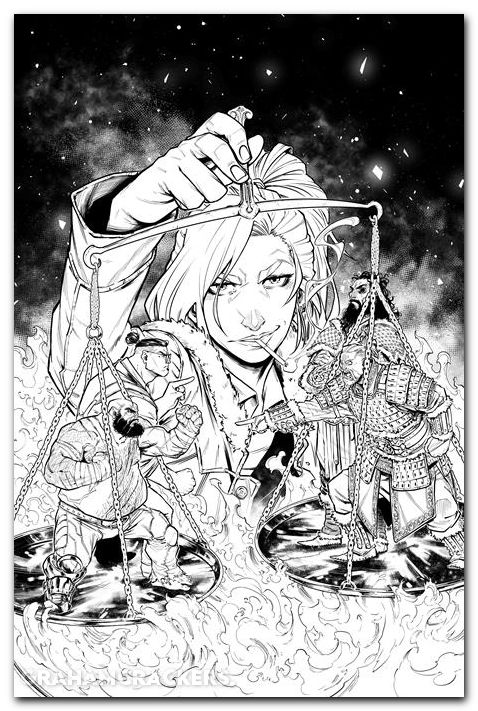 Valhallaw #1 (2026) cover c andreo b&w variant
