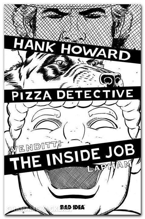Hank Howard Pizza Detective The Inside Job #1 (2026) cover f lapham b&w variant