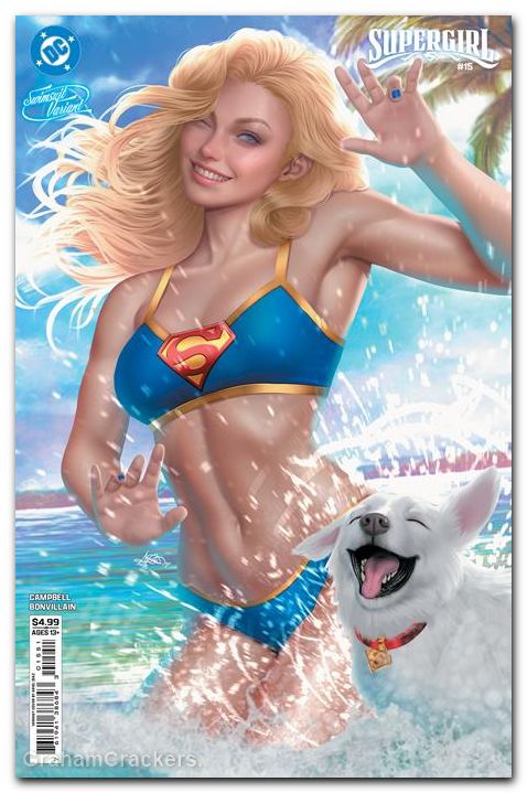 Supergirl #15 (2025) cover e diaz swimsuit variant