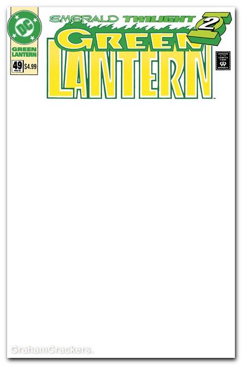 Green Lantern #49 (1990) 2026 facsimile edition cover b blank variant