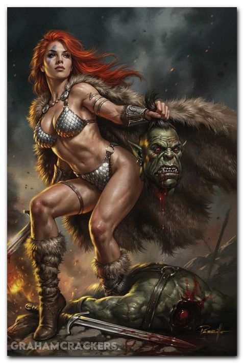 Red Sonja She Devil With A Sword #3 (2026) cover j parrillo virgin variant