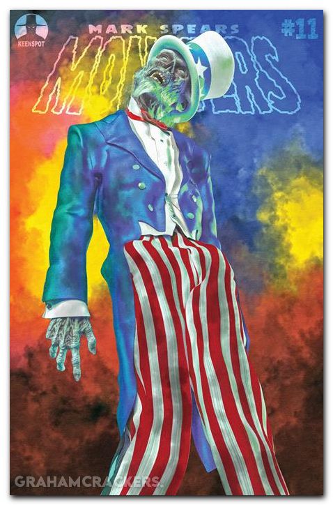 Mark Spears Monsters #11 cover d spears red white and dead variant