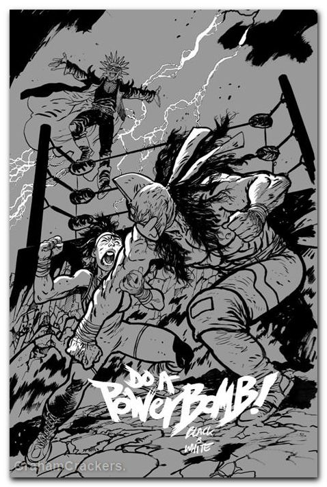 Do A Powerbomb Black And White #1 (2026) cover c johnson variant