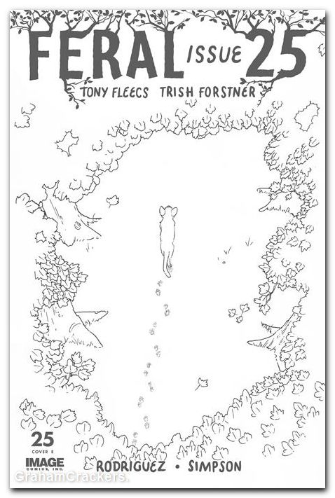 Feral #25 cover g horvath b&w variant