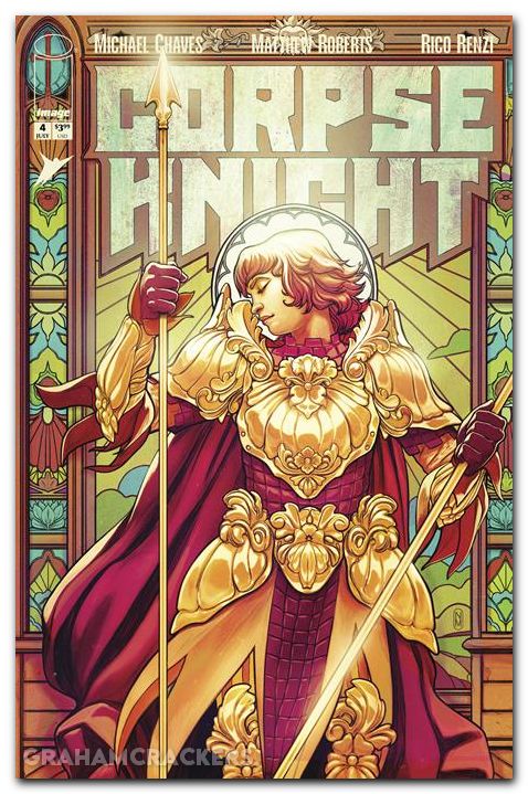 Corpse Knight #4 (2026) cover d malavia stained glass variant