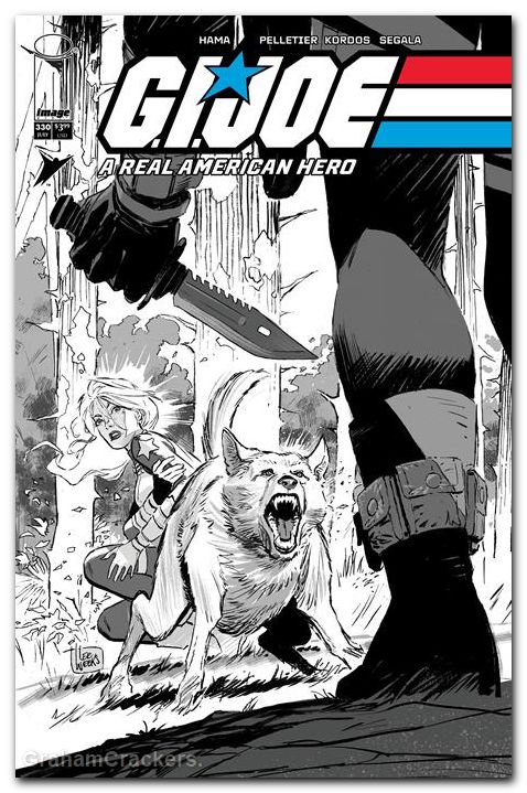 GI Joe A Real American Hero #330 (2023) cover b weeks b&w variant