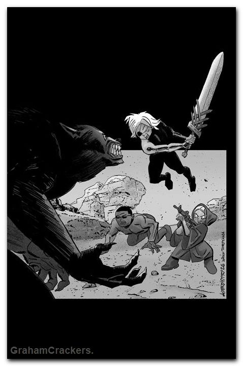 Lost Fantasy #12 cover d diotto raw art virgin variant