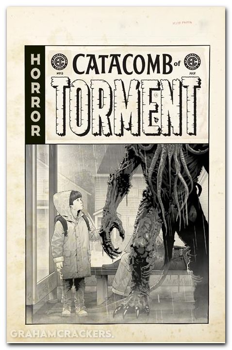 EC Catacomb Of Torment #13 (2025) cover d luckert b&w artist edition variant