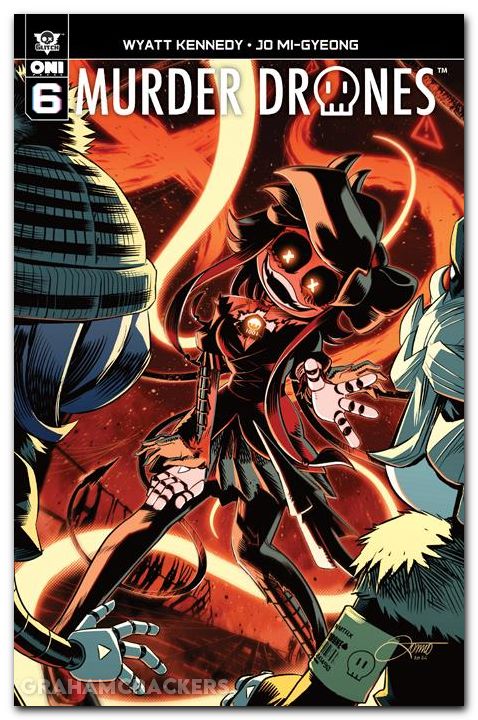 Murder Drones #6 (2026) cover a