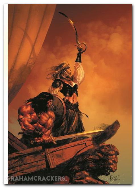 Conan The Barbarian #33 (2023) cover g de la torre virgin variant
