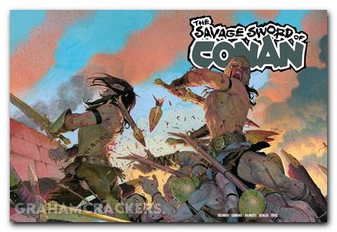 Savage Sword Of Conan #15 (2024) cover d ribic wraparound variant