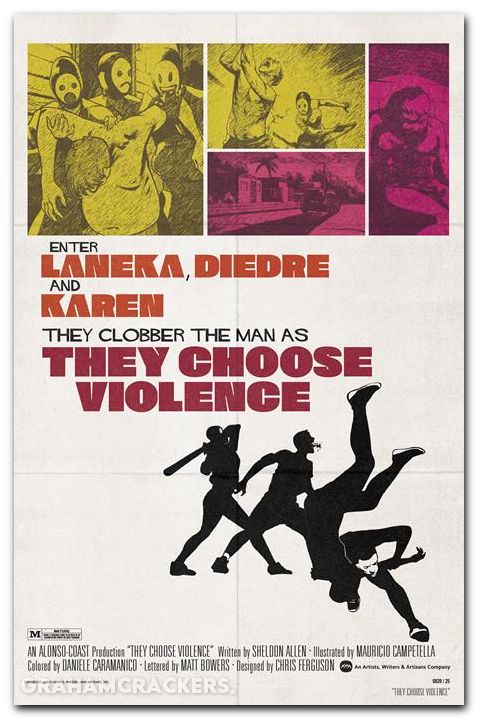 They Choose Violence #3 (2025) cover b ferguson blaxploitation film homage variant