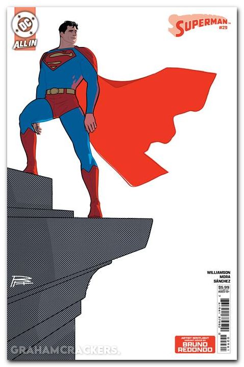 Superman #29 (2023) cover e redondo artist spotlight variant