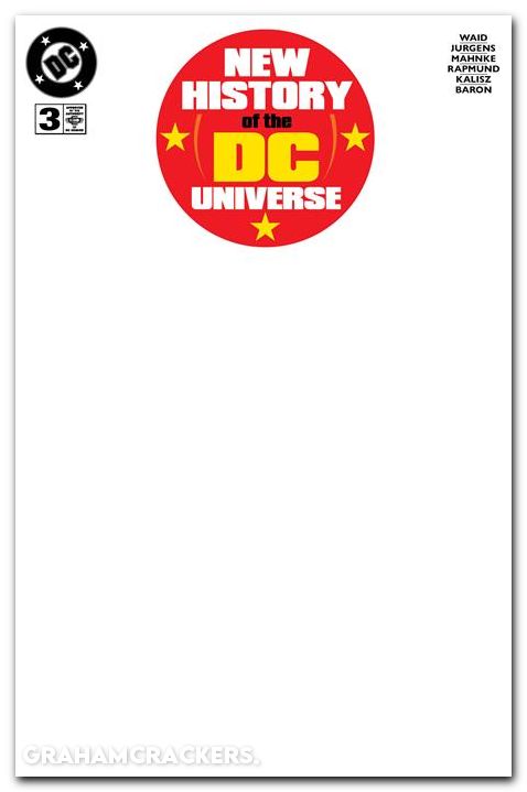New History Of The DC Universe #3 (2025) cover f blank variant