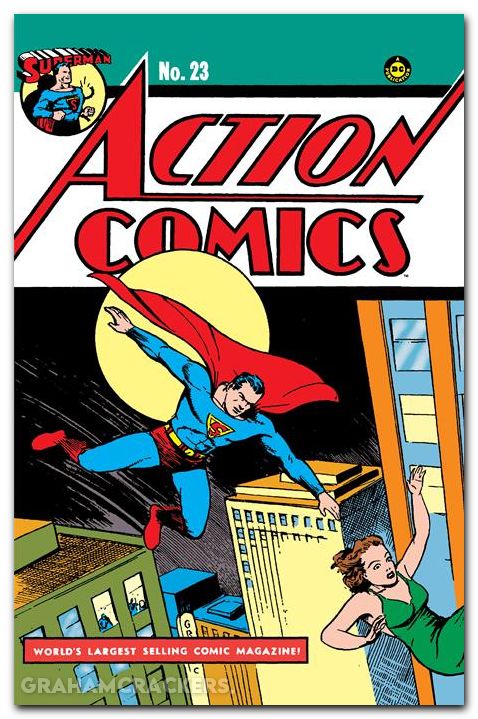 Action Comics #23 (1938) 2025 facsimile edition cover b shuster foil variant
